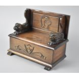 A Mid 20th Century Thorens Novelty Musical Box in the Form of a Monks Bench, Playing Overture of