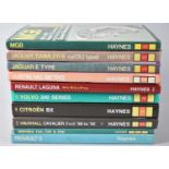 A Collection of Ten Various Volumes Haynes Owners Workshop Manual