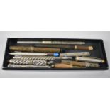 A Collection of Various Late 19th Century and 20th Century Pens to Include Propelling Case and