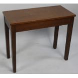 A Modern Rectangular Piano or Organ Stool, 66cms Wide