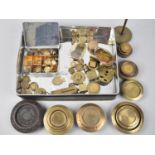 A Collection of Various Late 19th Century and Later Brass Weights, Postage Scale Weights Etc