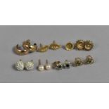 A Collection of Various 9ct Gold Earrings, 7.2g