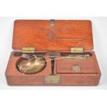 A Mahogany Cased Set of Fine Quality French Diamond Scales, Complete with Weights, Circa 1860