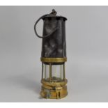 An Early Brass and Iron Miner's Safety Lamp, 24cms High