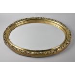 A Gilt Framed Oval Wall Mirror, 54x44cm