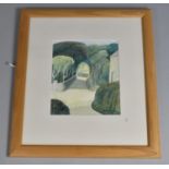 A Framed Watercolour by James Campbell 'The Cross Roads' 18x21cms