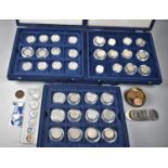 A Collection of Various British Coins to Comprise Commemorative Crowns, Ironbridge Silver 3d, One