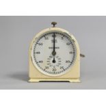 A Vintage Cream Painted Clockwork Seconds Timer, The Smiths Timer, 14cms High