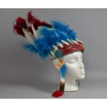 A 1960s American Indian Headdress, Made by The Cherokees at Qualla Reservation