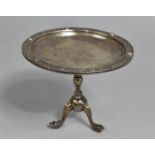 A Small Irish Silver Tazza by West & Son Having Celtic Trim Design to Circular Top, Vase Support