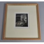 A Framed Howard Phipps Print, "Interior, The Netherhall", 9x10.5cms