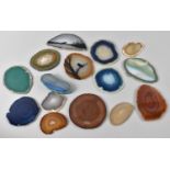 A Collection of Various Mineral and Stone Slices, Agate Etc