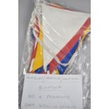 A Collection of Forty Linked Maritime Pennants for Use as Bunting, 40ft plus