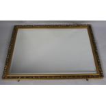 A Large Modern Gilt Framed Rectangular Wall Mirror, 112cm x 87cm