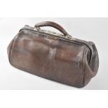 A Vintage Leather Doctors Bag, 40cms Wide