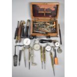 A Collection of Various Proportional Dividers, Drawing Instruments, Meters and Measuring Devices Etc
