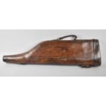 A Vintage Leather Leg of Mutton Shotgun Case, 76cms Long