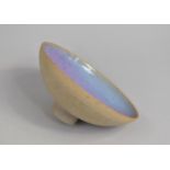 A Glazed Studio Pottery Footed Bowl, Purple "Jun ware" Type Glaze, 17cm Diameter