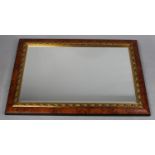 A Modern Rectangular Wall Mirror, 100cm x 69cm