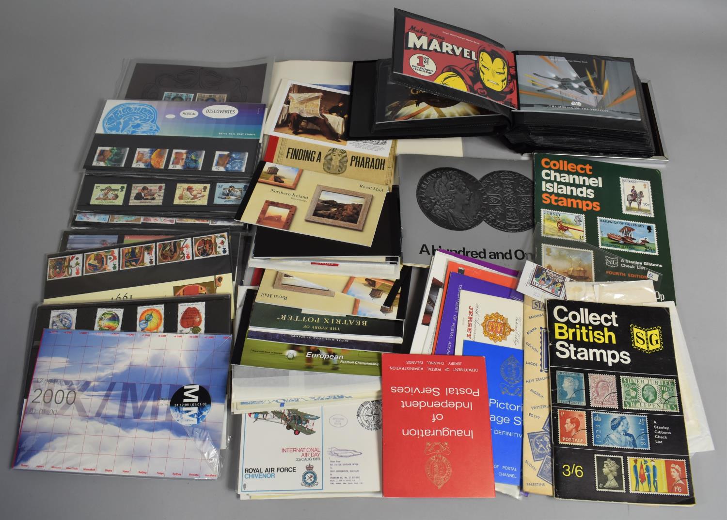 A Collection of First Day Covers, Stamp albums etc