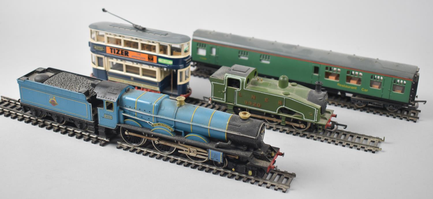 A Lima OO Gauge King Charles II Locomotive and Tender, Lima Tank Loco and Restaurant Car, Together