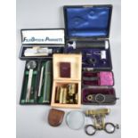 A Collection of Various Vintage Optical Lenses and Medical Tools Etc