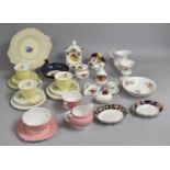A Collection of Various Ceramics to Comprise Royal Albert Old Country Roses Mantle Clock, Posey