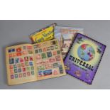 Two School Boy Stamp Albums, Improved Postage Stamp Album and Ace Universal Stamp Album Together