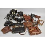 A Collection of Various Vintage Cameras etc