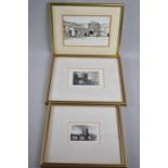 Three Framed Miniatures by Rev E P Owen and Leon Olin