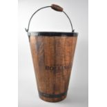 A Reproduction Wooden Bollinger Champagne Bucket of Tapering Form, 30cms Diameter at Top