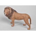 A Cold Painted Bronze Study of a Lion, 10cms Long