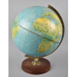 A Mid 20th Century Table Globe by George Philips and Son, 39cms High