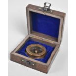 A Reproduction Wooden Cased Compass as was made by Henry Hughes and Son, 1941 and Inscribed