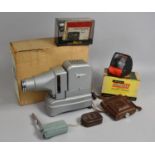 A Vintage Gnome Slide Projector, Kodak Disc Camera, Leather Cased Camera and Slide Viewer etc