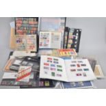 A Collection of Various Loose Stamps, Stock Books and Contents, Royal Mail Sets Etc