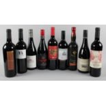 A Collection of Nine Various Bottles of Red Wine 2016-2020