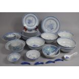 A Collection of Contemporary Blue and White Chinese Dinnerwares etc