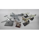 A Small Collection of Diecast Aircraft, Made Up Model Kit