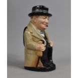 A Royal Doulton Winston Churchill Jug