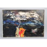 A Large Framed Mixed Media Collage, Especially When The October Wind, By Trevor Jeavons 2005,