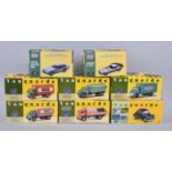 A Collection of Five Boxed Vanguard Diecast Lorries together with Boxed E-Type and Aston Martin DB5