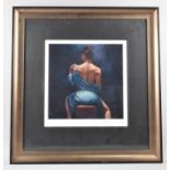 A Framed Hannah Blakely Limited Edition Print, "The Blue Dress", 23/150