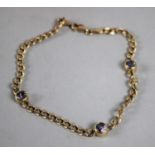 A Mexican Gold Bracelet, Stamped 14k to Clasp, 6g