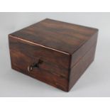 A 19th Century Mahogany Box Containing Collection of Gaming Chips and Tokens, Dice Etc