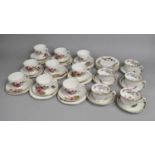 A Collection of Various Floral Pattern Teawares to Comprise Five Royal Albert May Blossom Cups, Five