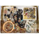 A Collection of Various Costume Jewellery to Comprise Earrings, Necklaces, Brooches etc