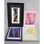 A Collection of Five Various Framed Limited Edition Photographs Signed Draven