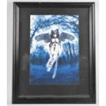 A Framed Photographic Print, Avenging Angel, 28x39cms