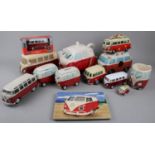 A Collection of Various VW Related Items to comprise Money Banks, Tile, Teapot etc